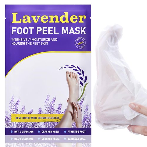 OUKEYA Foot Peel Mask (1 Pairs) - For Baby Soft Skin Remove Dead Skin, Dry, Cracked Feet & Callus,Urea， Spa,Exfoliating, For Dry Cracked Feet Extreme.