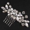 Jumwrit Wedding Hair Comb for Brides Rhinestone Hair Comb Hair Accessories Handmade Bridal Headpiece for Women and Girls（Silver）