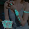HAIIDOAK Temporary Tattoos (Starlight), 9 Pcs Glow in the Dark Henna Tattoo Kit, Perfect for Choker, Hand and Collar Decoration Rave Festival Accessories (Style B)