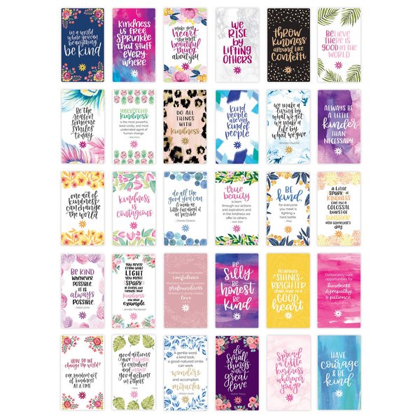 bloom daily planners Act of Kindness Deck - Set of Thirty 2" x 3.5" Cards - Assorted Designs