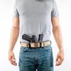 Men's Belt, Nexbelt EDC Supreme Appendix Coyote 38mm Nylon Gun Utility Harness Ratchet Belt for Concealed Carry
