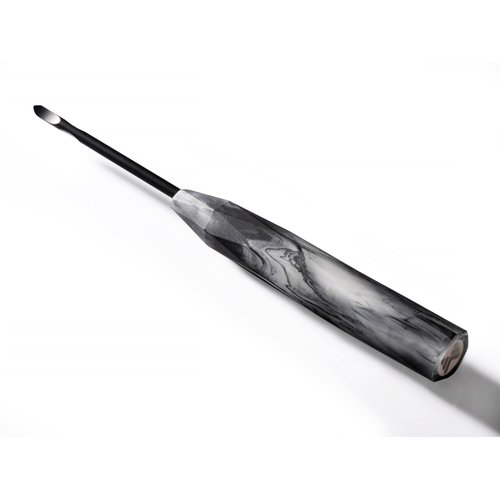 MONEST -Handmade Premium Wax Carving Tool (Storm Black-Scoop) - Food Grade Stainless Steel Tools for Globbing Sauce, Concentrates & Wax - Epoxy Resin Handle Wax Tool