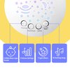 BELLOCHIDDO Baby Soother - Sleep Soothing White Noise Portable Night Light Projector and Melodies, Toddler Crib Lullaby Machine Sleeping Aid for Newborns and Up, Babies Stuffed Animal Plush Toy