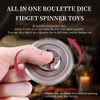2-in-1 DND Dice & Fidget Spinner （1 Pack）, Unique Roulette D&D Dice, Cool Spinner D&D Metal Dice Set, D6, D8, D10, D12,D20,D% 7-in-1 Dungeons and Dragons Dice Set，MTG RPG Role Playing Gaming Dice