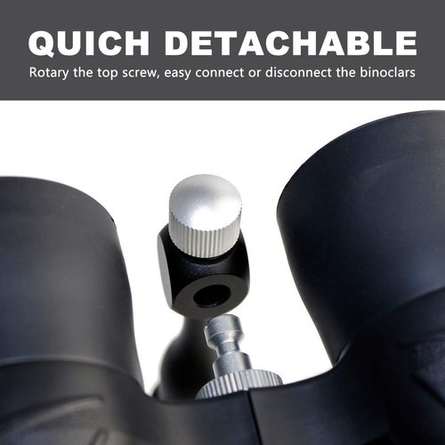 Staoptics Binocular Tripod Adapter Quick Release 1/4-20Inch Threading Detachable Mount for 8x32 8x36 8x40 8x42 10x50 12x60 15x60 15x70 20x80 25x70 Binoculars etc Model