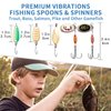 TRUSCEND Fishing Lures Accessories Kit with Tackle Box - Fishing Hooks Minnow Crankbait Frog Popper Lure Worm Fishing Bait-rigs Spinner Baits - Jig Head Fishing Weights Sinkers - Fishing Gifts for Men