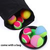 Cooraby Toss and Catch Paddle Game Disc 4 Set Paddle Toss and Catch Ball Sport Game Suitable for Sports, Beach and Party Favor with Storage Bag, 8 Paddles and 8 Balls (15.5cm)
