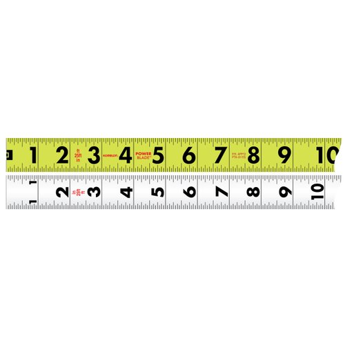 Komelon SL52425; 25' x 1.06" Self-Lock Powerblade II Tape Measure, Yellow/Black