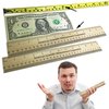 Trick Ruler for Size Enhancement Prank, 2-Piece Novelty Rulers, Makes Everything 33 Percent Bigger, Ideal for Gag Gifts, Office Pranks, Party Favors and More