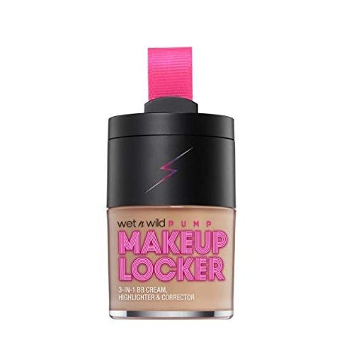 wet n wild Makeup Locker- 3-In-1 Sheer BB Cream, Highlighter & Corrector (175A Light Medium)