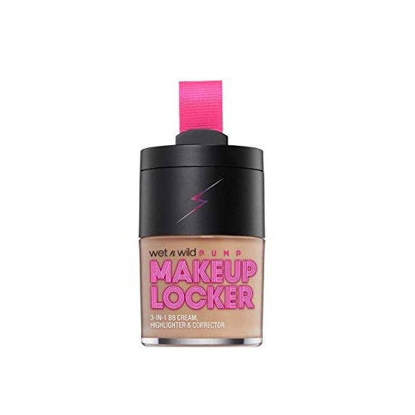wet n wild Makeup Locker- 3-In-1 Sheer BB Cream, Highlighter & Corrector (175A Light Medium)