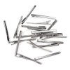Haodeba 20 Pcs Premium Sturdy Stainless Steel Alligator Hair Clips Hair Pins Silver 8cm/3 Inch