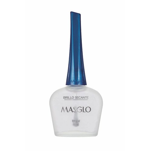 MASGLO Nail Top Coat Brillo Secante, 0.5 Fl. Oz.