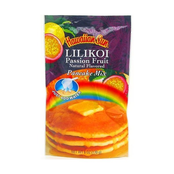 Hawaiian Sun Lilikoi Passion Fruit Pancake Mix 6-ounce by Hawaiian Sun