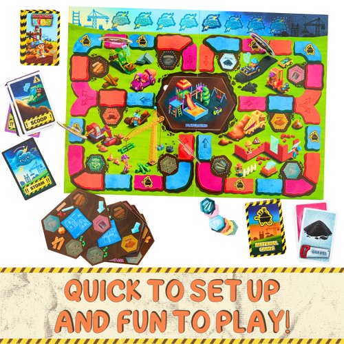 New! JH5 Construction Kids Board Game! an Exciting Cooperative Game for Kids Ages 4+ Race The Builders Around The Board to Complete A New Project