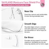 SAVILAND Nail Face Mask for Nail Drill: Salon Clear Visibility & Comfortable Wear Full Face Mask Splash Resistant Quicker DIY Nail Art Tools for Nail Artists Enthusiasts Technicians Salon Studio