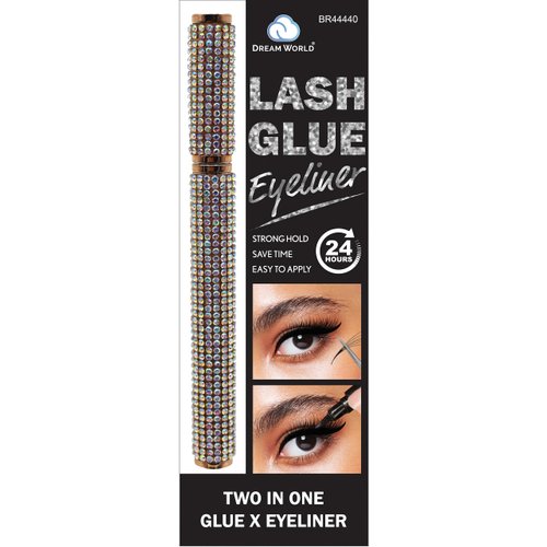 Dream World 2 in 1 Lash Glue Eyeliner Black Color