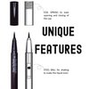 Nikka Notto Liquid Eyeliner Waterproof Black “Precise” Pen, Satin Black. Stay All Day, Smudge Proof, Quick Dry-3x More Liquid 0.070Fl.oz-Mom's Choice Award®