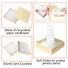 batifine Cardboard Jewelry Gift Boxes, 40 Pack 3.5x3.5x1 Inch, Bulk Cotton Filled Small Jewelry Boxes with Lids for Necklace Ring Bracelet Earring Display Box (Brown)