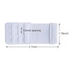 YARBAR Bra Extender 3 Hook Womens Bra Strap Extenders Pack of 3 Soft Comfortable (Assorted, 1/2 inch spacing)
