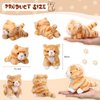 Leitee 16 Pcs Cat Stuffed Animals Bulk 5 Inch Kitten Plush Toy Assorted Cute Stuffed Cat Small Fluffy Stuffed Animal Toy for Classroom School Pet Birthday Party Favor Supplies(Lovely Style)