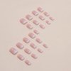 Square Press on Nails Cute Short Fake Nails Ombre False Nails Full Cover Nails Press ons Short Nail Tips Art Kit Glossy Acrylic Nude Pink Stick on Nails Glue on Nails Manicure Decorations Set 24Pcs