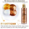 Body Shimmer Oil 100ml, Moisturizing Long Lasting Body Luminizer Face Brighten, Waterproof Liquid Illuminator Body Glow, Shimmer Body Glitter Oil Highlighter Summer Glowing Makeup (#03 Bronze Gold)