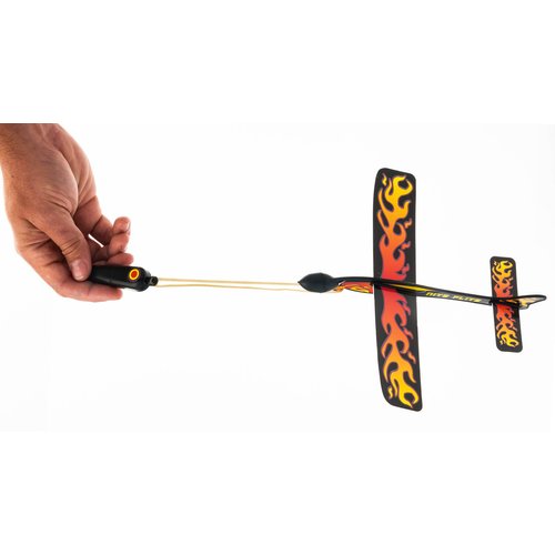 Glider Flying Slingshot Plane Toy (Pack of 6) Pinata filler Party Favors Play Foam Airplanes Prize Gifts Toys for Kids and Adults Sling Flying Toy I 2340-6p