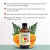 CHILDLIFE ESSENTIALS Liquid Vitamin C - Immune Support, Vitamin C Liquid, All-Natural, Gluten-Free, Allergen Free, Non-GMO, High in Antioxidants - Orange Flavor, 4 Ounce Bottle