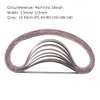 1/2 Inch x 18 Inch Sanding Belts, 4 Each of 60/80/120/180/240 Grits, Belt Sander Tool for Woodworking, Metal Polishing, 20 Pack Aluminum Oxide Sanding Belt
