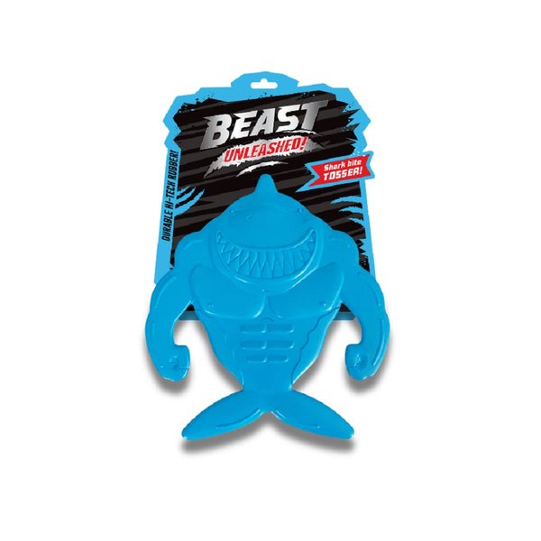 Beast Unleashed Shark Tosser Dog Toy Premium Rubber