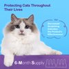 Flea and Tick Prevention for Cats & Kittens: Waterproof Topical Cat Flea and Tick Treatment – Fast-Acting & Long-Lasting At Home Flea Control for Cats Over 1.5 lbs and 8 Weeks or Older – 6-Dose Supply