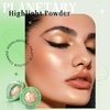 HOSAILY Face Highlighter Palette, Lunar Glow Highlighter Powder Makeup, Chameleon Glitter Shimmer Body Cheek Eye Highlighter, Multichrome Sparkle Holographic Color Shifting Silky Creamy Illuminator#03