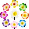 36 Pieces Plumeria Flower Hair Clips Hawaiian Foam Flower Clips Frangipani Artificial Clips for Bridal Wedding Luau Beach Tropical Vacation Party Hair Decorations(5 cm/ 1.97 inch)
