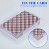 Skylety 12 Pcs Blank Playing Card Case, Clear Poker Card Box Snap Closed, Plastic Playing Game Card Storage Box Holder for Bank Card, Business Card, Suitable for 3.7x2.7 Inch Game Card