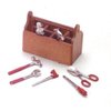 Dollhouse Miniature 1:12 Scale Tool Box with Tools #Z1323