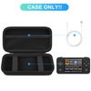 BOVKE Carrying Case Compatible with Anbernic RG35XX H Retro Handheld Game Console, RG35XX H Retro Gaming Console Travel Bag with Mesh Pocket for TF Cards, Charging Cables, Black+Black