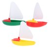 Toyvian 1 Set Toy Boats 3PCS Toddler Bathtub Sailing Boats for Kids Mini Boat Toys Sailboat Floating Row Swimming Pool Bulk Yacht Child Toy Boats Bathtub Toy Plastic Sailing Boats Toys for Toddles