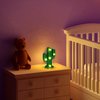 Jutom 4 Pieces LED Cactus Light Mexican Party Decorations Cactus Night Decor Cinco De Mayo Decorations Cute Lamp for Table Kids' Room Bedroom Party Decorations(Novel Cactus, 4.72 x 2.76 Inch)