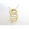Gold metal and pearl leaf shaped hair claw clip for medium fine hair