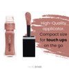 nude envie Lip Gloss - Certified Vegan Lipgloss Cruelty-Free and Paraben Free - Enriched Peptides, Vitamin E and Jojoba Oil (Peaceful)