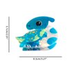Funny Cartoon Saurolophus Dinosaur Hair Clip,Acrylic Hair Clip,Small Claw Clip for Women,Cyan