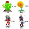 JHESAO 8 PCS Plants and Zombies Toys Action Figures Zombies PVZ Toys Set 1 2 Series Great Gifts for Kids and Fans,Birthday and Christmas Party