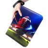 400 Cards Football Card Binder, 4-Pocket Card Collections Trading Card Binder 50 Pages Double-Sided Cards Holder with Zipper 3-Ring Card Album for Sports Football Card Sleeves Protectors