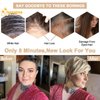 QUEENTAS Pixie Layered Short Blonde Wigs for White Women Black Women Synthetic Hair (Blonde Mixed Brown)
