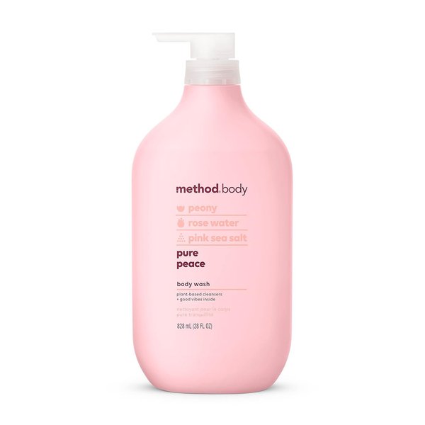 Method Body Wash, Pure Peace, Paraben and Phthalate Free, Biodegradable Formula, 28 oz (Pack of 1)