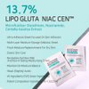 APLB Glutathione Niacinamide Sheet Mask 10pcs | LIPO GLUTA NIAC CEN™ 13.7% 0.85 FL.OZ/Korean Skincare, Deep hydration & Soothing, Sensitive Skin, Improve skin elasticity
