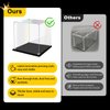 Acrylic Display Case for Collectibles Assemble Clear Acrylic Display Box for Lego Alternative Glass Case for Display Figures Doll Toys Home Storage(6x6x10 inch, 15x15x25 cm)