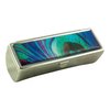 Houder Designer Lipstick Case with Mirror for Purse - Decorative Lipstick Holder with Gift Box - Velvet Lined - Protect Your Lipsticks in Style (Peacock Feather)