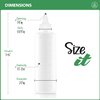 Applicator Bottle for Hair - 2-Pack, 8.5 Ounce, Translucent, Adjustable Nozzle, Open/Close Feature, Squeeze Design with Measuring Scale - Ideal for Scalp, Hair Color, Roots, Hair Oil Application